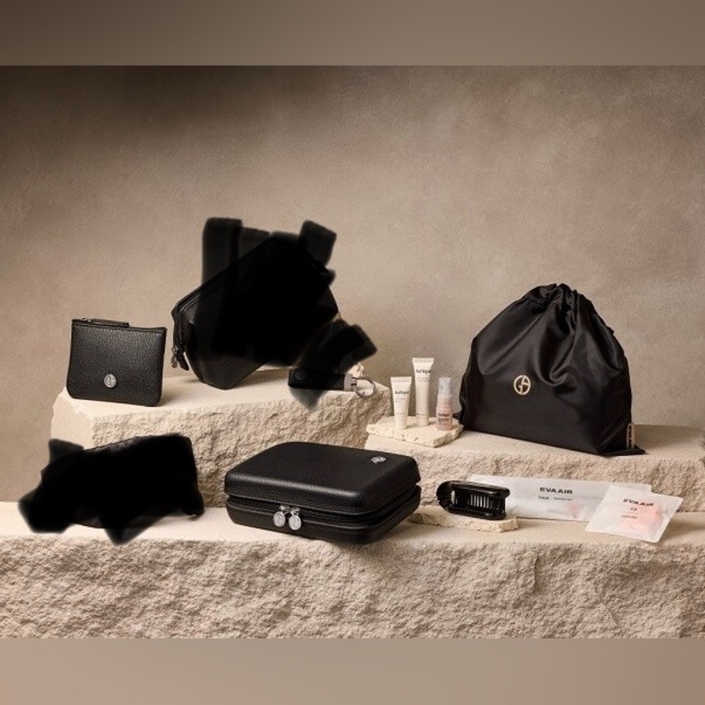 NWT Giorgio Armani Eva Air Business Class Amenities Bag